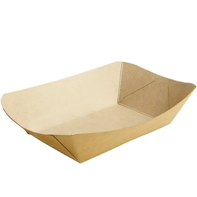 Kraft Snack Containers Conical/Large 137x86mm - 1,000 pcs/box