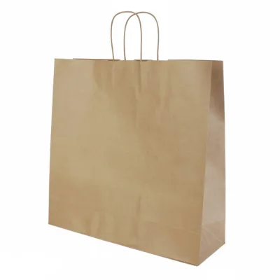 Paper bag with twisted handle - Brown - 45x16x45cm - 200 pcs/box