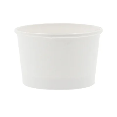 Ice Cream Cup White 245ML/8OZ - 600 pcs/box