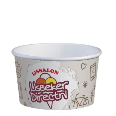 Custom Printed Ice Cream Cups Full Color 150ml/5oz