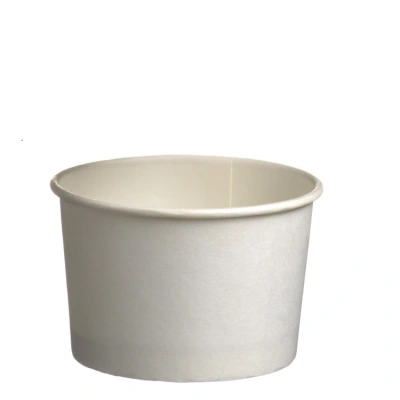 White Paper Ice Cream Cups 130ml/4oz - 1,000 pcs/box