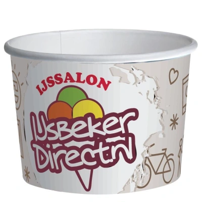 Custom Printed Ice Cream Cups Full Color 400ml/16oz