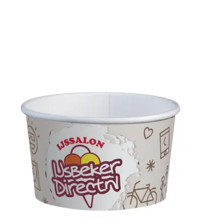 Custom Printed Ice Cream Cups Full Color 100ml/4oz