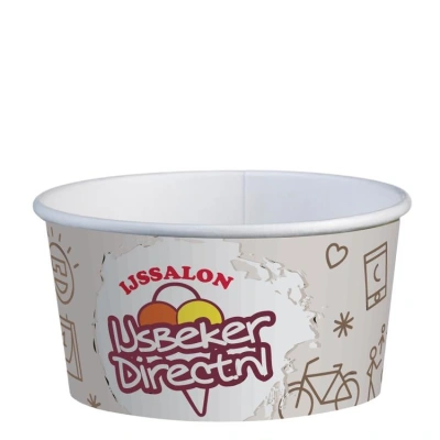 Full Color 200ml/8oz Custom Printed Ice Cream Cups
