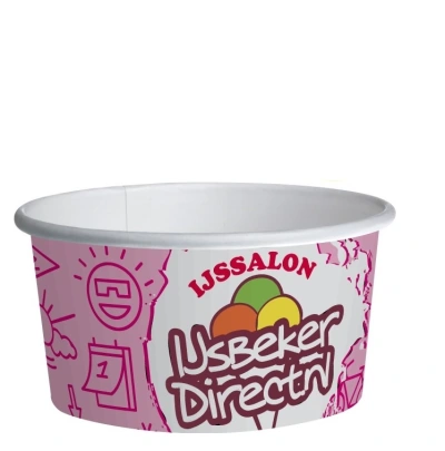 Custom Printed Ice Cream Cups 200ml/8oz (from 21,000 pcs.)