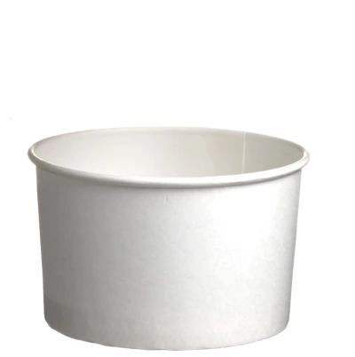 White Paper Ice Cream Cups 240ml/8oz - 1,000 pcs/box