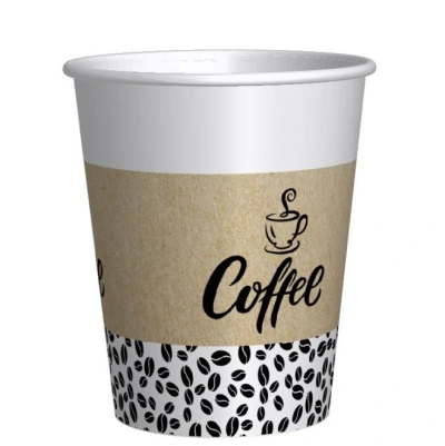 Cardboard Coffee Cup New Beans 200ml/8oz - 1,000 pcs/box.