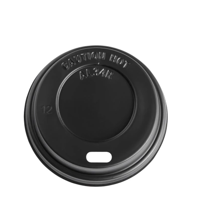 Black Lid (PS) for Cup 62mm/4oz - 1,000 pcs/box