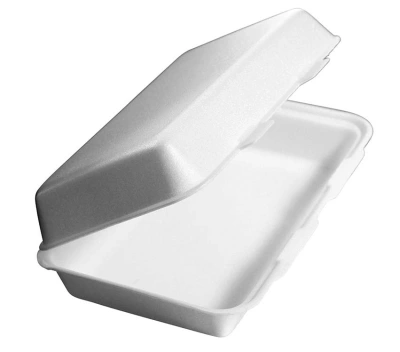 Large Lunch and Spring Roll Box XPS White - 220 pcs/box.