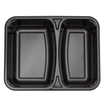 Meal Tray CPET 227/44 2C Black - 276 pcs/cs.