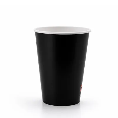 Black Paper Milkshake Cup 300ml/12oz - 1,000 pcs/box.