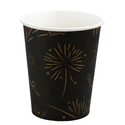 New Year Fireworks Paper Coffee Cup 200cc/8oz - 1,000 pcs/box.