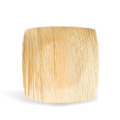 Palm Leaf Plate Square 1-compartment 20x20cm - 60 pcs/box
