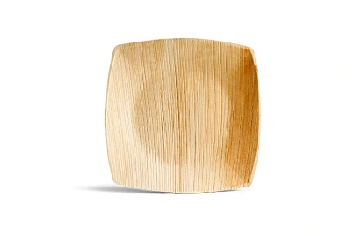 Areca Palm Leaf Plate Square 1-compartment 15x15cm - 72 pcs/box