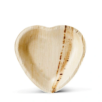 Heart Shaped Palm Leaf Bowl 15x16.5cm - 100 pcs/box