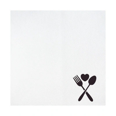 Printed Dinner Napkin 40x40cm (folded back to 20x20cm) - from 30 pcs.
