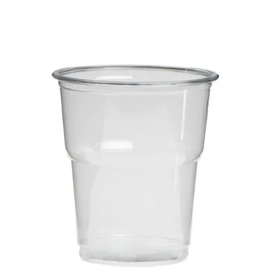 Plastic Drinking Cup (rPET) 200cc (250cc max) - 1,250 pcs/box