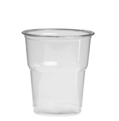 Plastic Drinking Cup (rPET) 200cc (250cc max) - 1,250 pcs/box