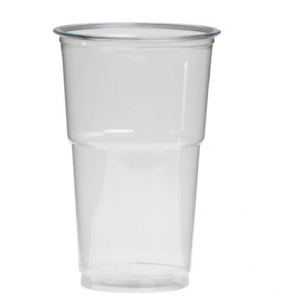 Plastic Beer Glass (rPET) 300cc (350cc max) - 1,250 pcs/box