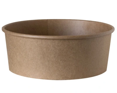 Kraft salad bowl 1300cc - 300 pcs/box.