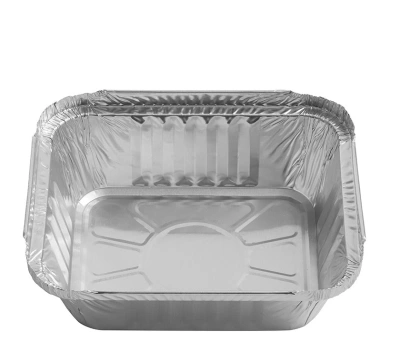 Aluminum Tray Rectangular 145x120x40mm - 1,000 pcs/box.