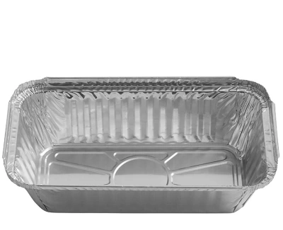Aluminum Tray Rectangular 200x111x48mm - 500 pcs/box.