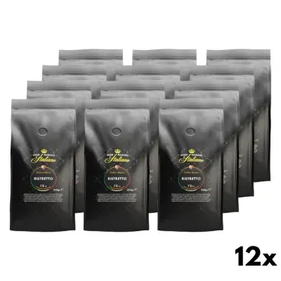 Ristretto Coffee Beans - Gran Maestro Italiano 12x250g.