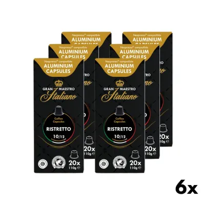 Coffee Capsules Ristretto - Gran Maestro Italiano 6x20pcs.