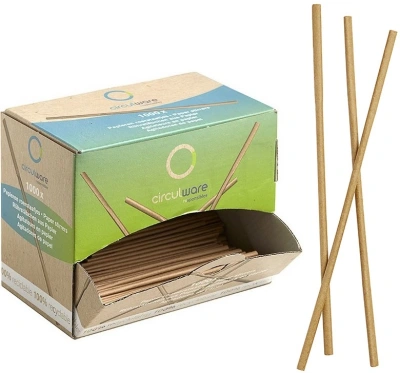 Paper Stir Sticks in Dispenser 140mm - 7 x 1,000 pcs.