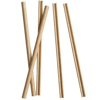 FSC® Kraft Paper Stir Sticks 140mm Ø6mm in Dispenser 500 pcs