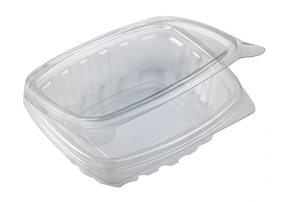 Plastic Container with Hinged Lid 380cc - 480 pcs/box