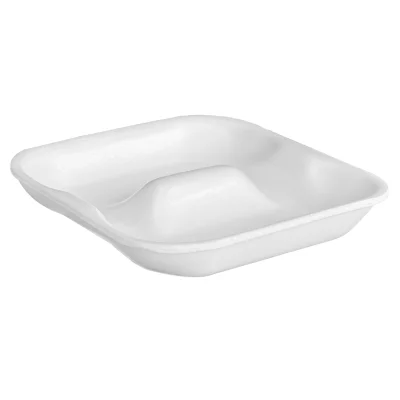 Meal Tray White EPS 155x155x25mm - 625 pcs.