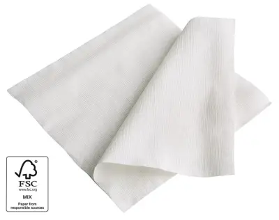 Napkins Cellulose 2-ply 33x33cm White - 2,400 pcs/box.