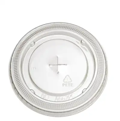 Flat Lid (PET) + Cross Opening (X-slot) Ø93mm - 1,000 pcs/box