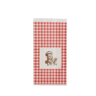 Paper Snack Bag - 1½ Ounce - Red Diamond – 100/60x210 mm – 10 kg/Pkg.