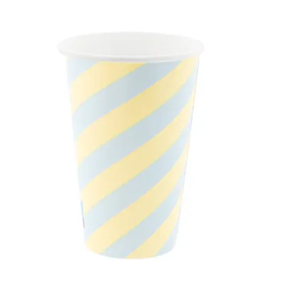 Milkshake Cup Cardboard Swirl 400ml/16oz - 1,000 pcs/box.