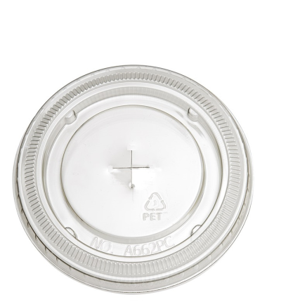 Flat Lid (PET) + Cross Slot (X-slot) Ø95mm - 1,000 pcs/box.
