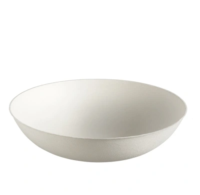 Bagastro Sugarcane Deep Plate White/180mm - 20