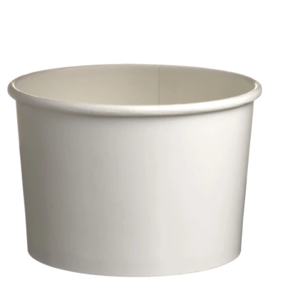 Cardboard Ice Cream Cups White 360ml/12oz - 1,000 pcs/ctn.