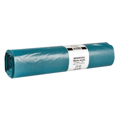 Poly-Line Trash Bags Blue LDPE - 30mu - 70x110cm 120 liters - 250 bags