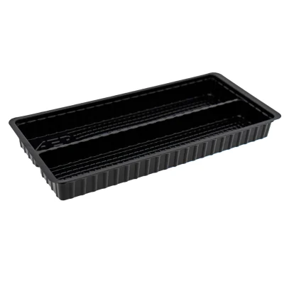 Food Tray Cherry Tomatoes Black PS - 1,260 pcs/box